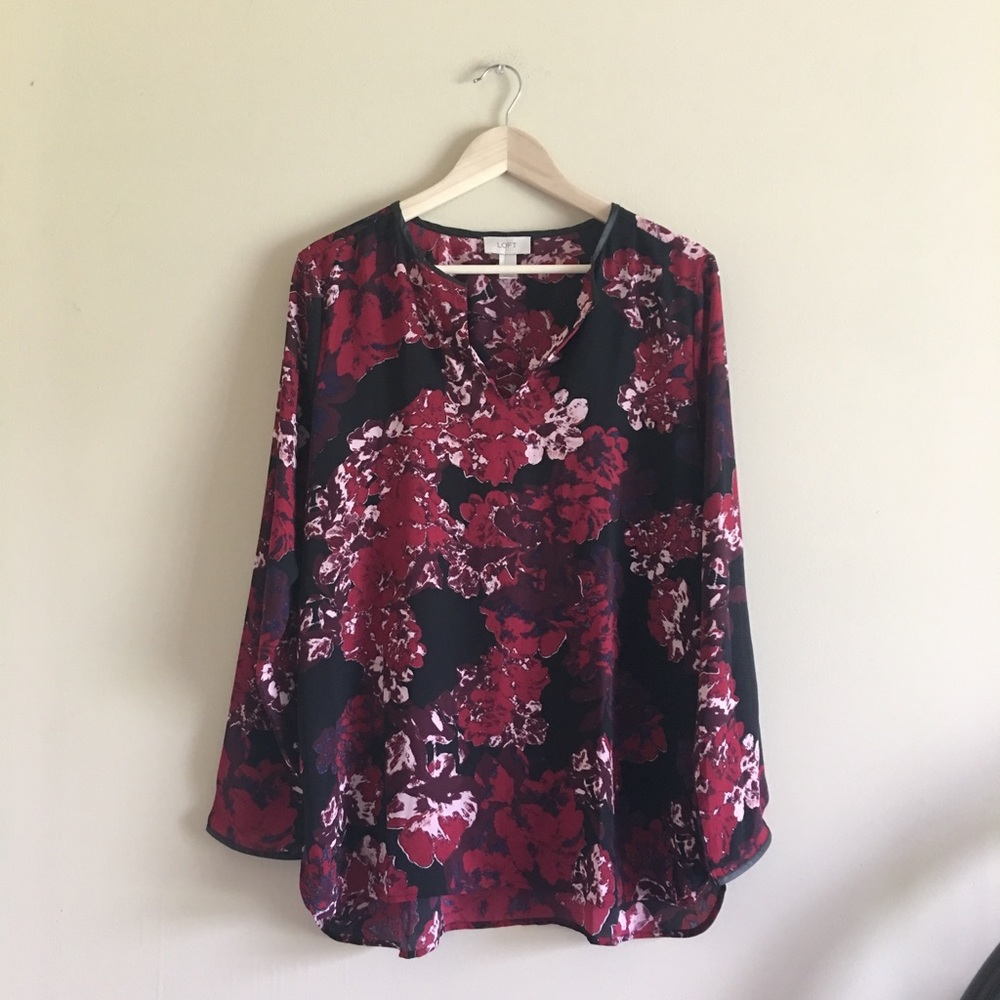 LOFT | Floral Blouse